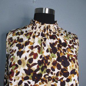 Leopard Print Dress with Autumn Colors